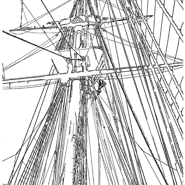 ReallyColor User Hall of Fame - Sailboat Mast Coloring Page