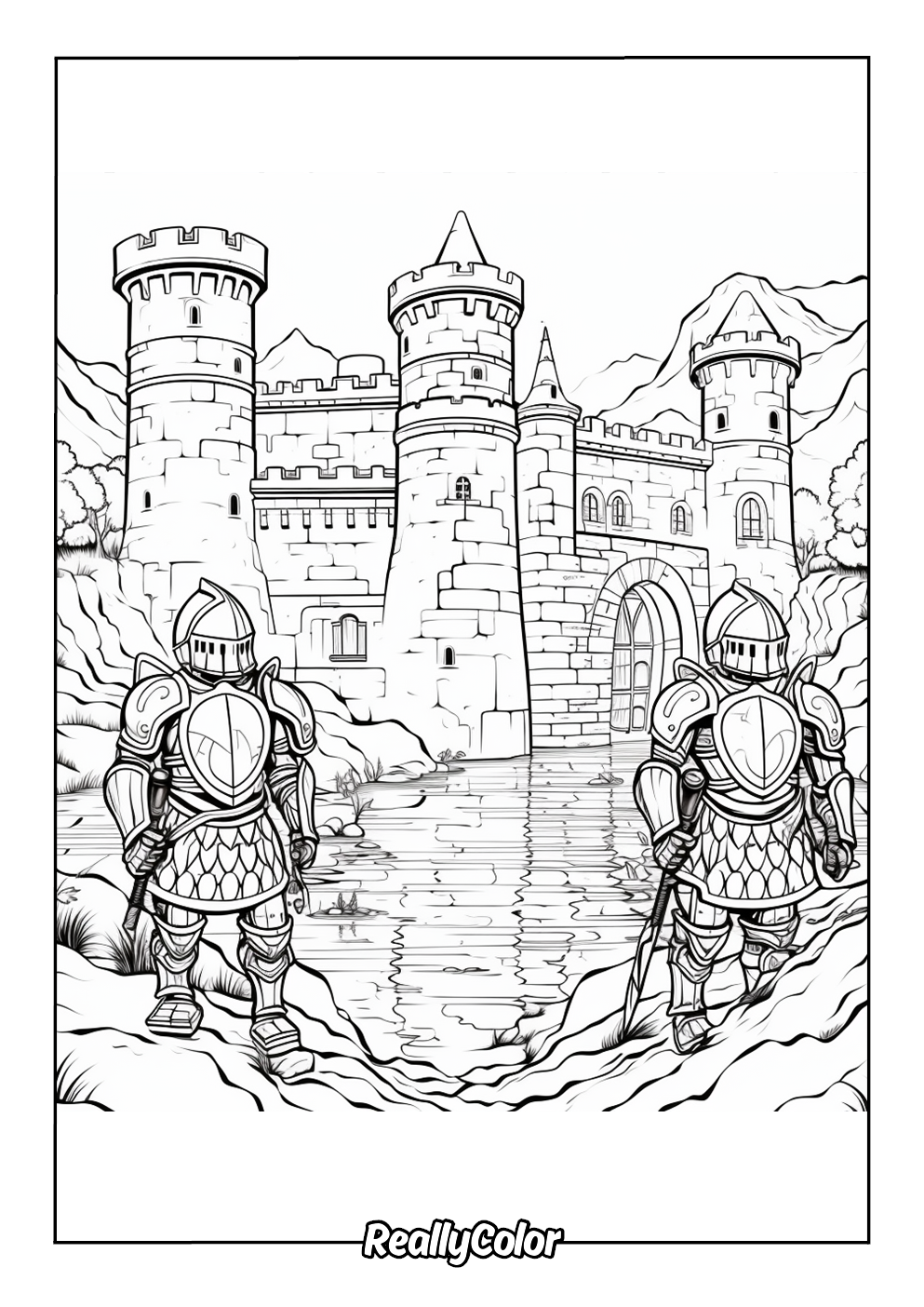 Beautiful castle near a lake