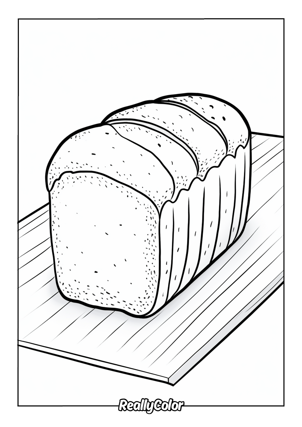 Bread coloring page