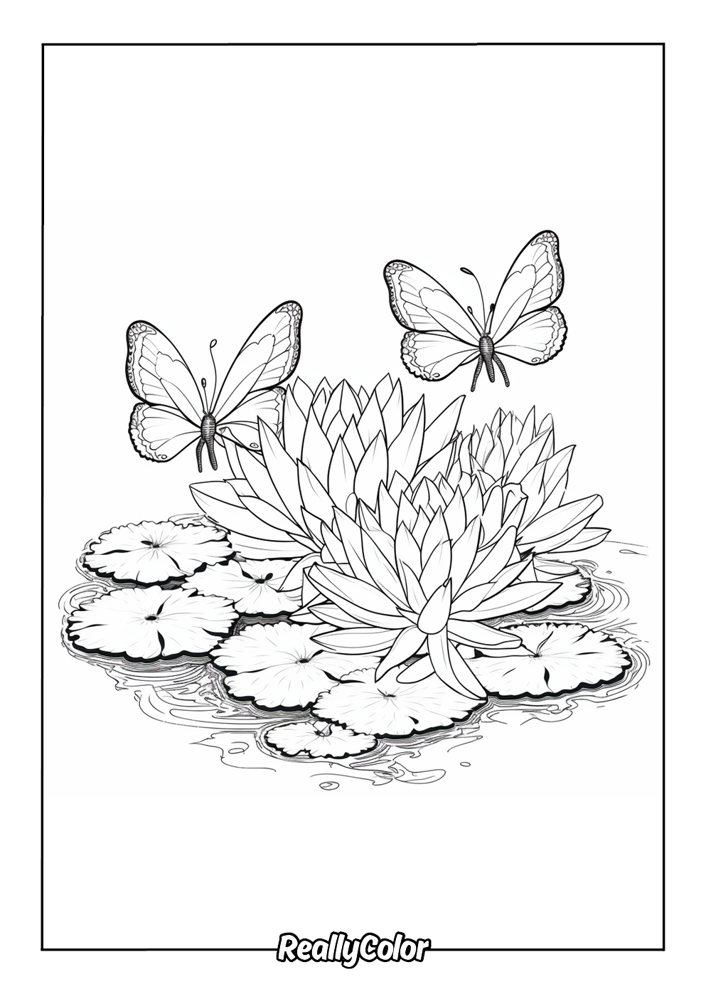 Butterfly coloring page printable