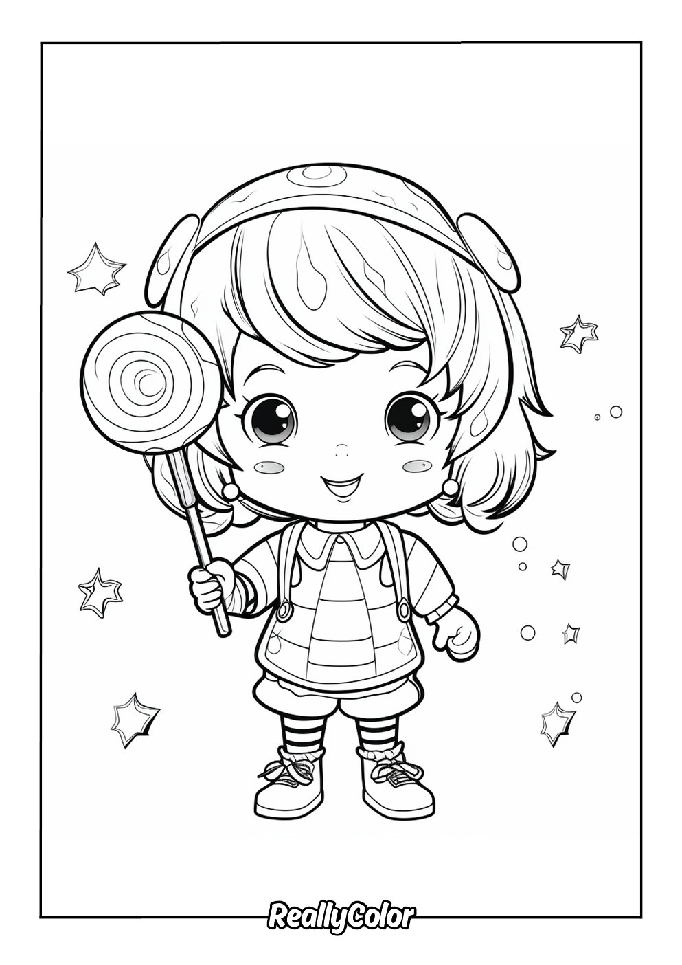 Candy coloring page