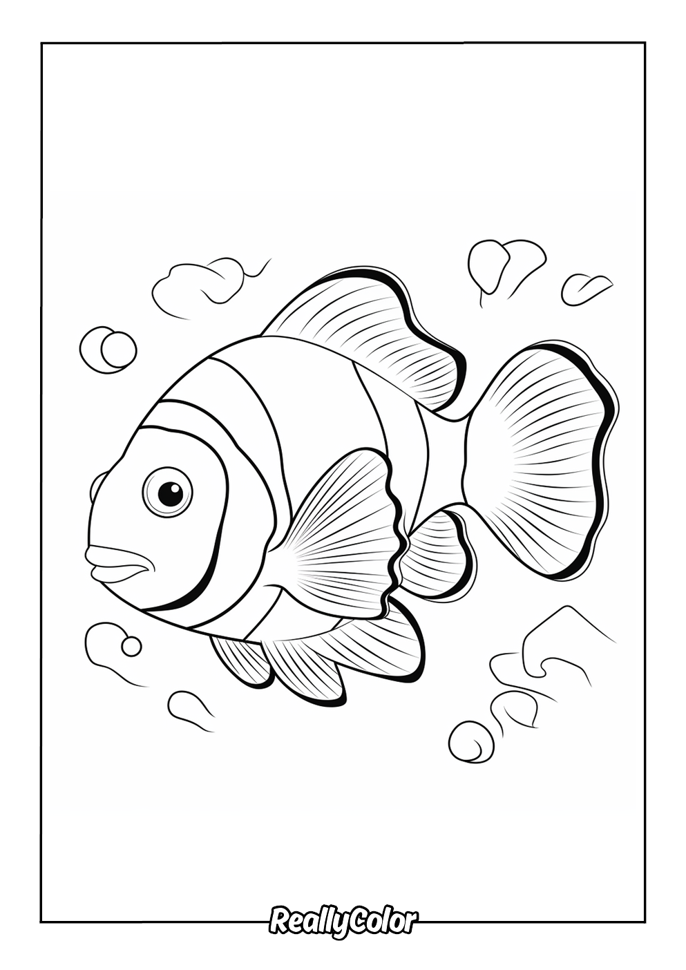 Clownfish easy to color