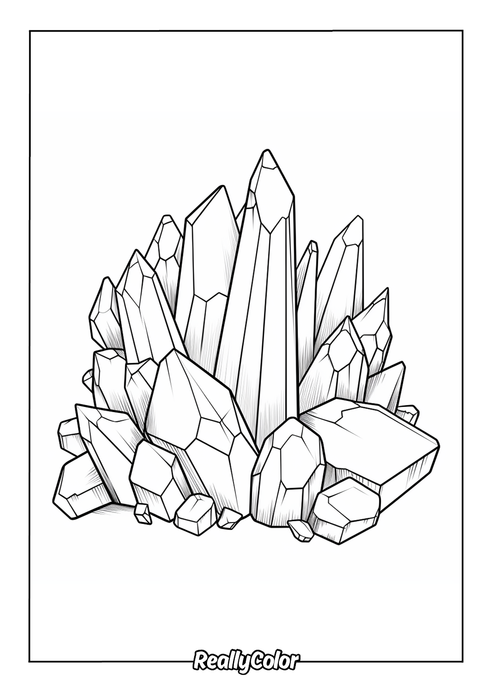 Colorful gems for coloring
