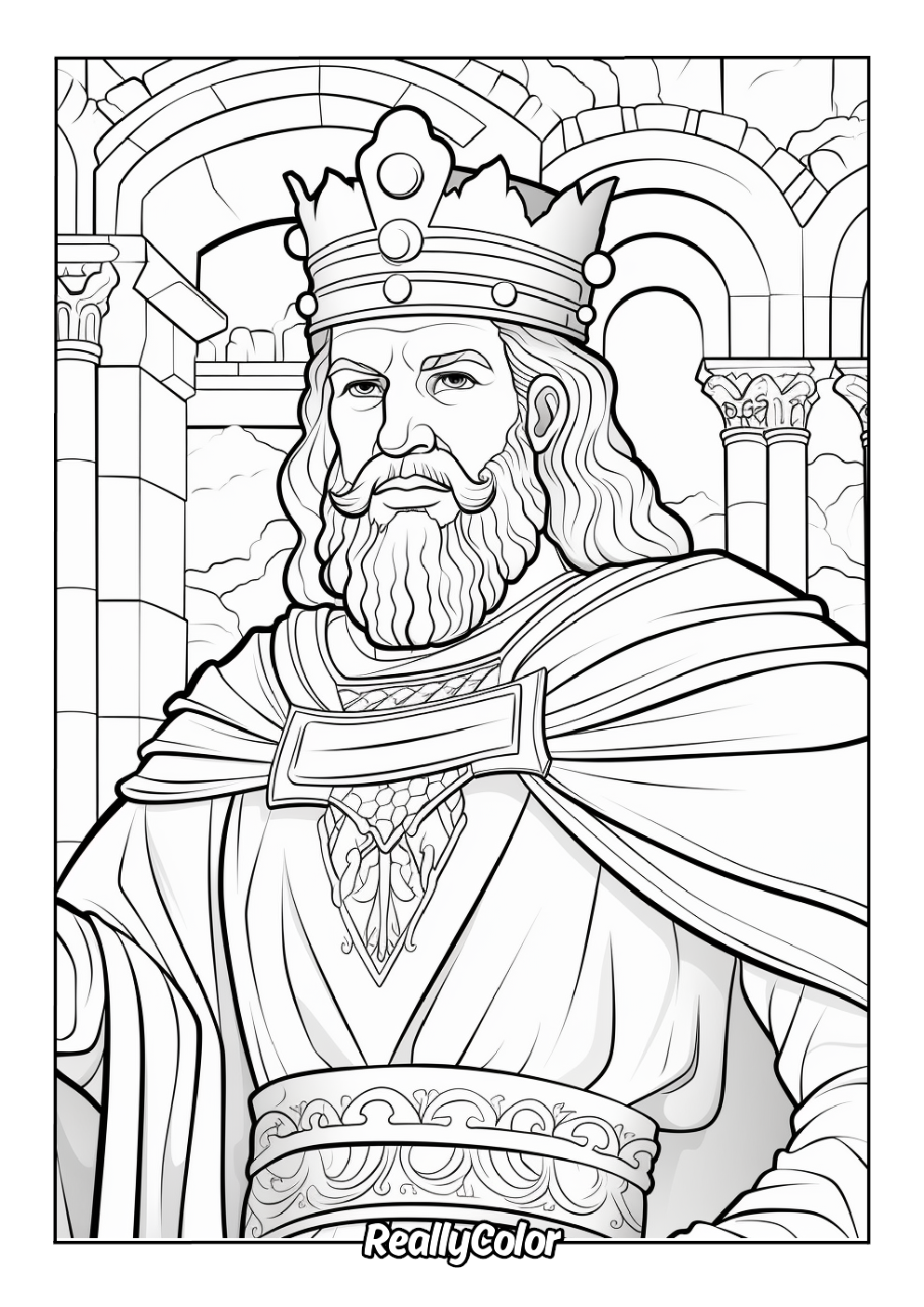Coloring page king