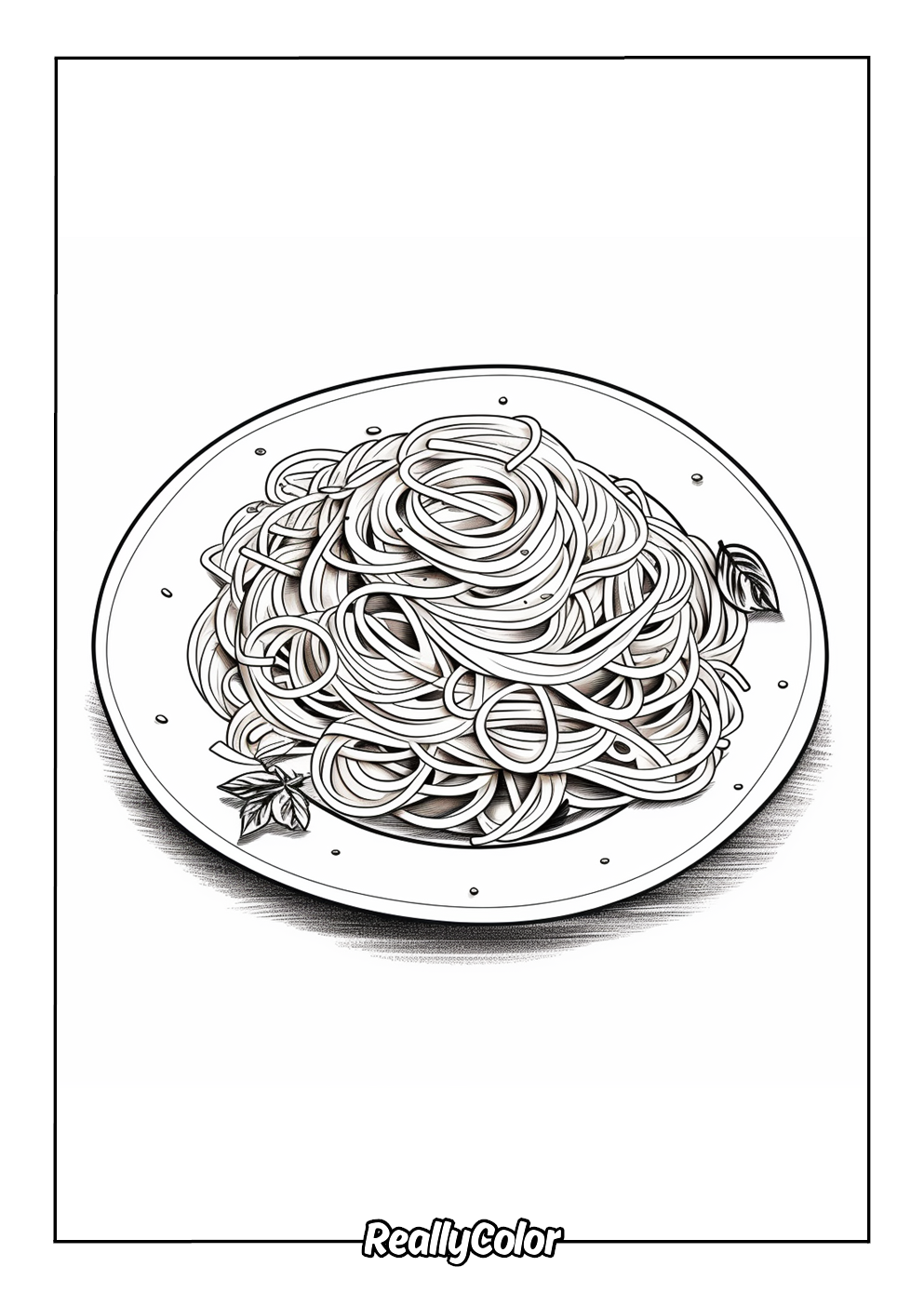 Coloring page pasta