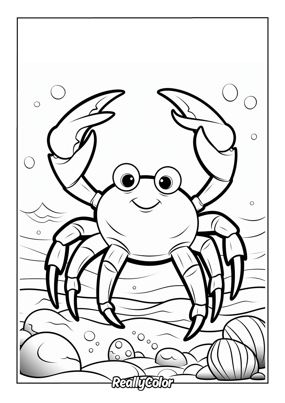 Crab color page