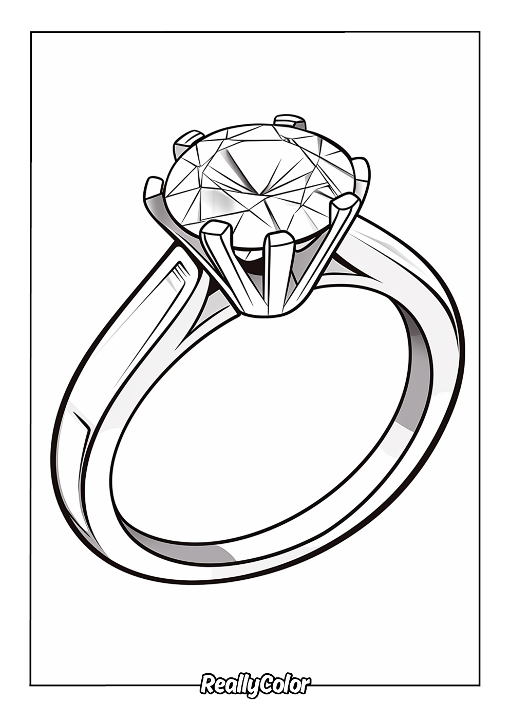 Diamond ring color page