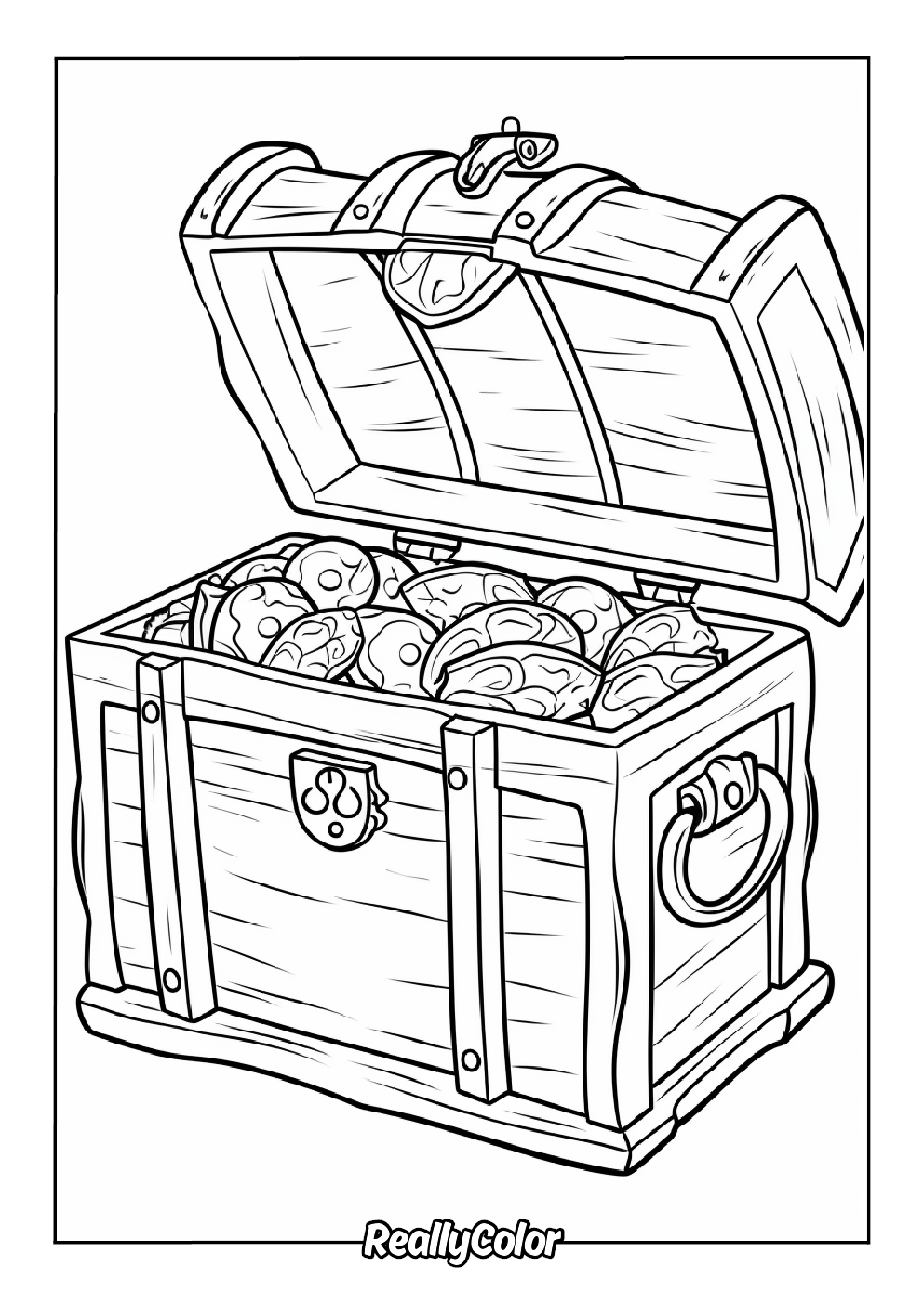 Gold coloring page