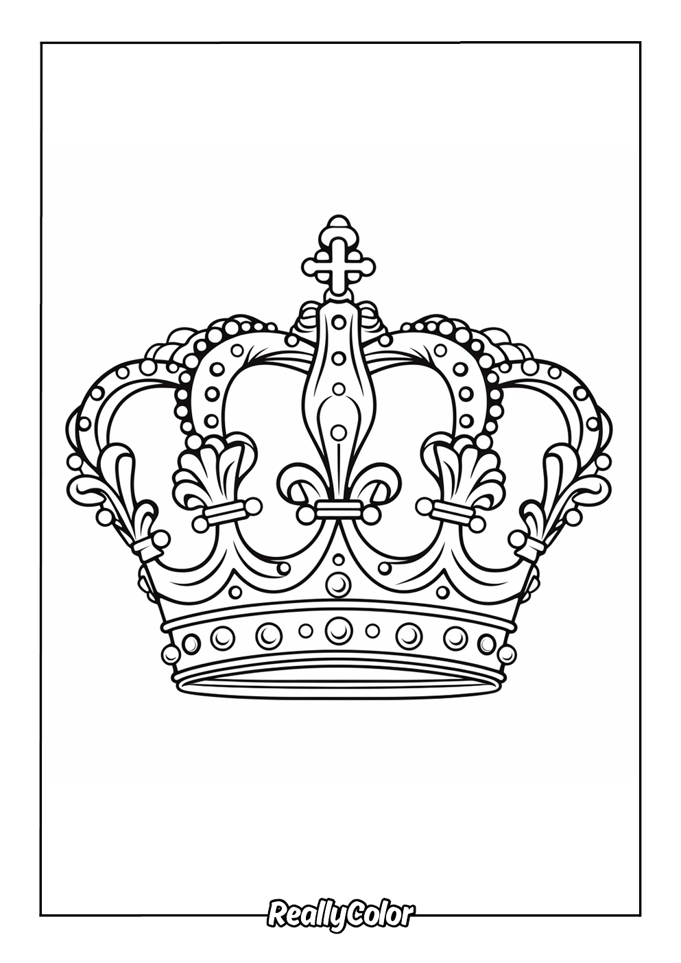 King crown coloring page
