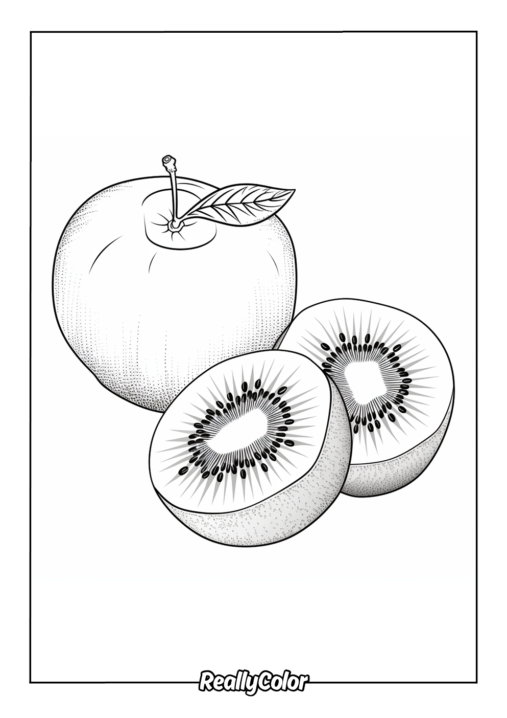 Kiwi fruit to color