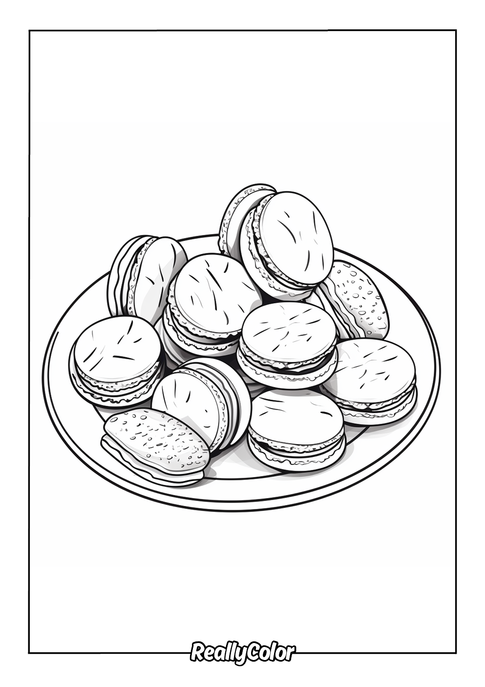 Macarons plate