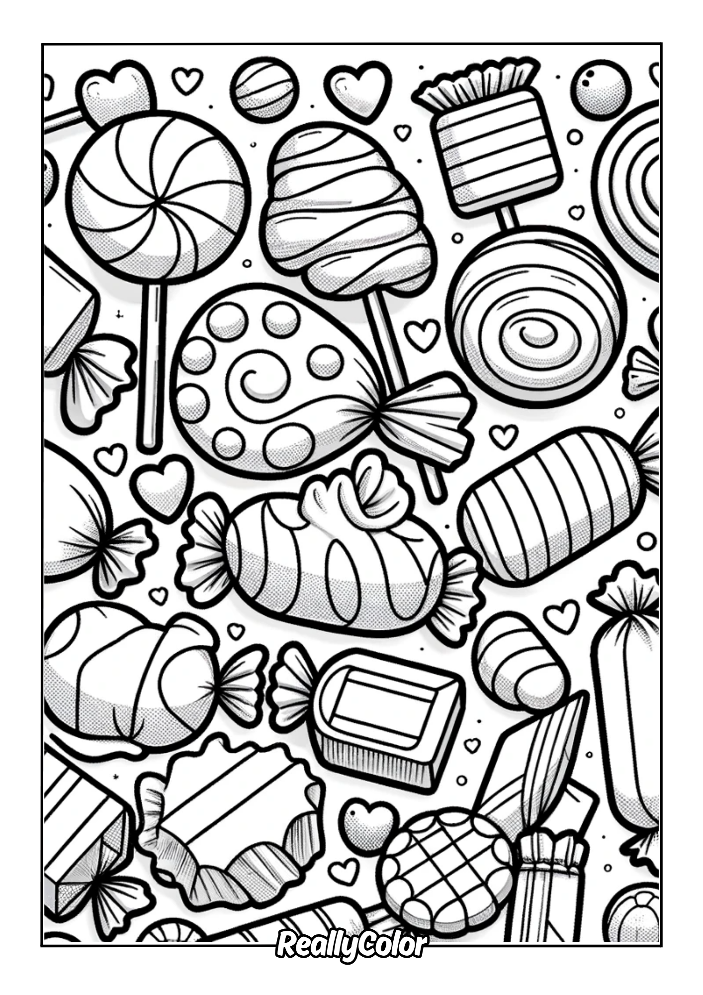 Many sweets to color