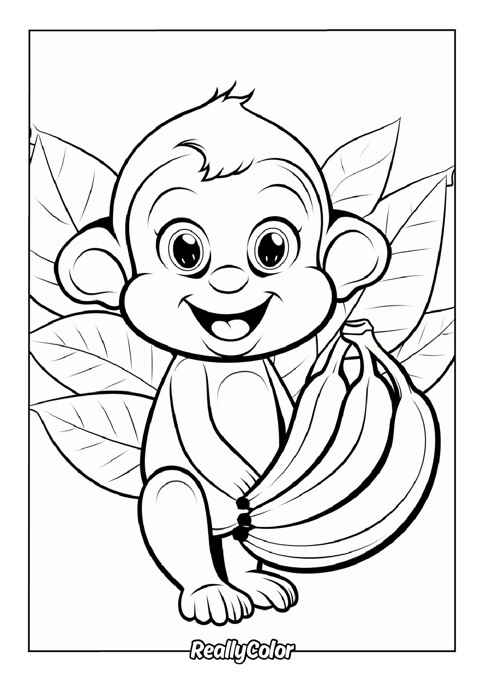 Monkeys love bananas