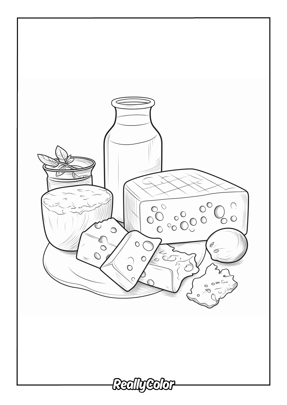 Plate of cheese