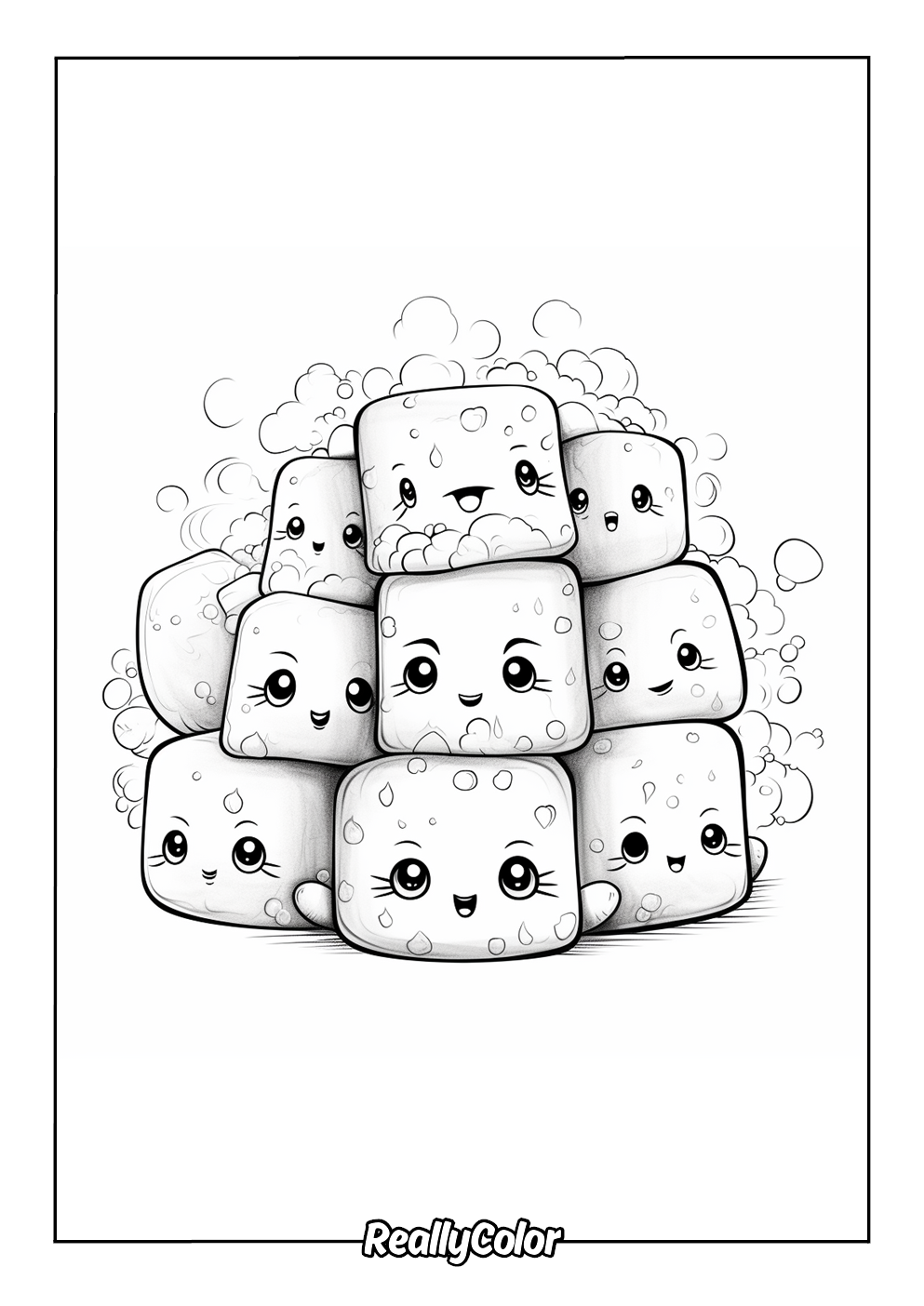 Printable marshmallows to color