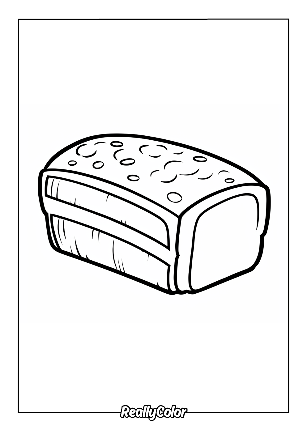 Simple bread color page
