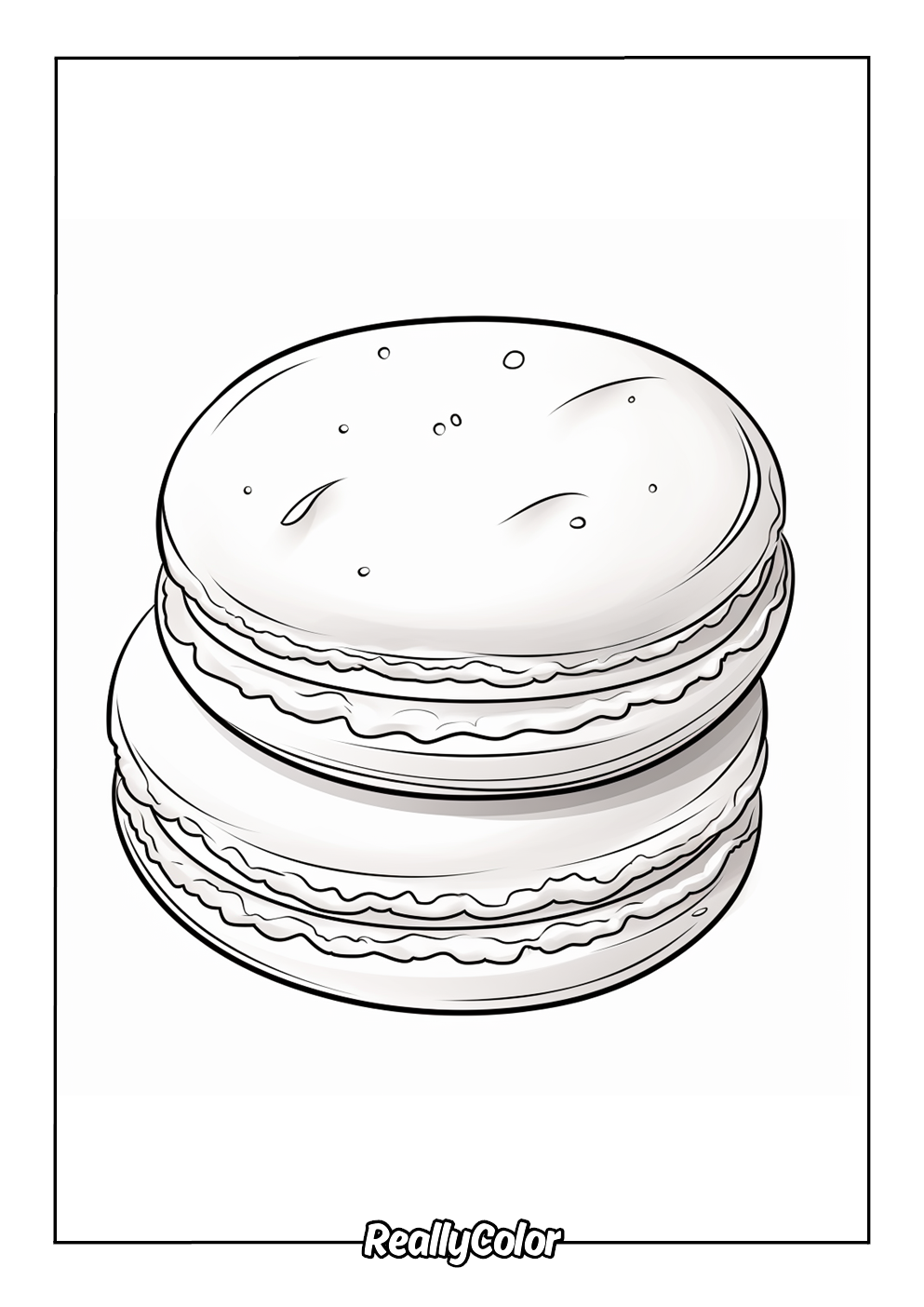 Simple macarons to color