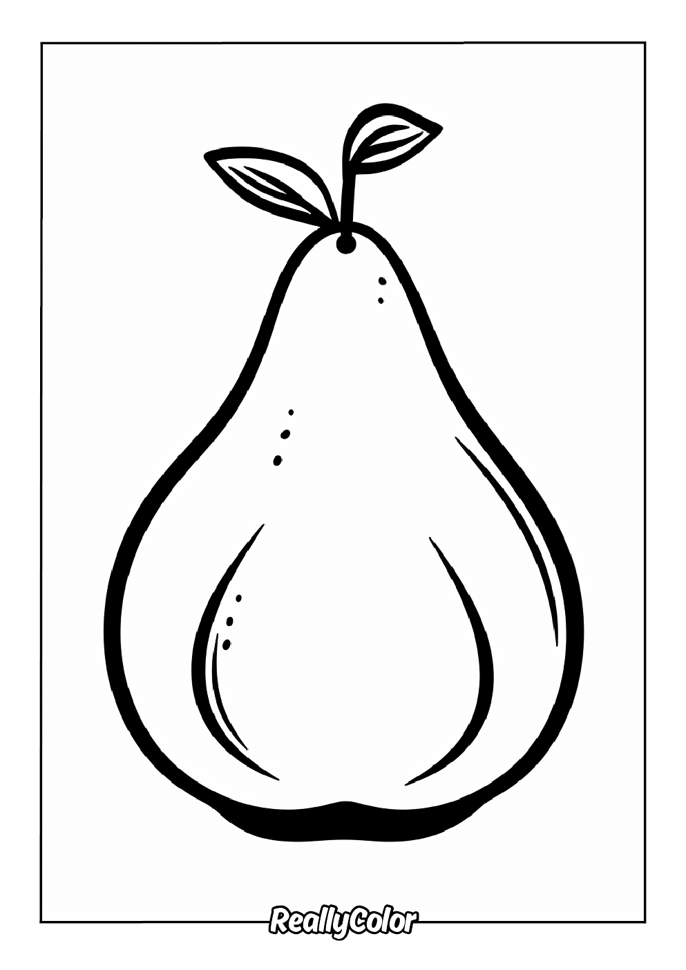 Simple pear color page