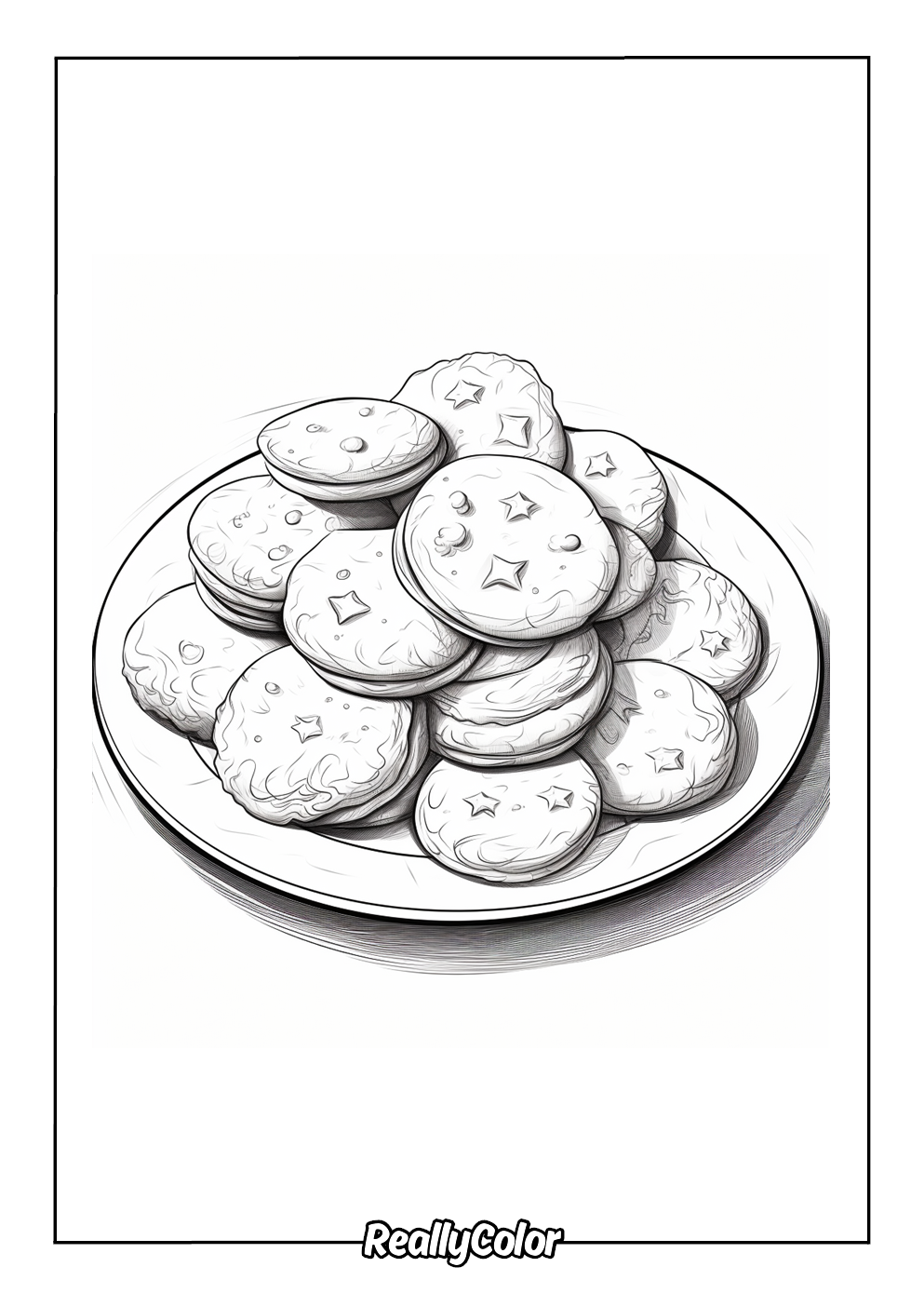 Sugar cookies pictures to color