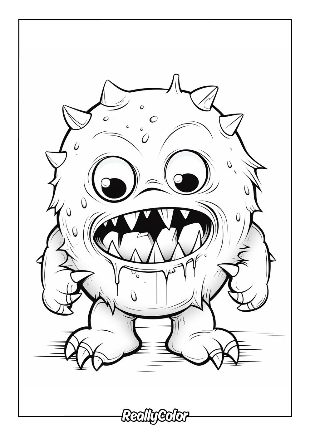 Monster easy to color