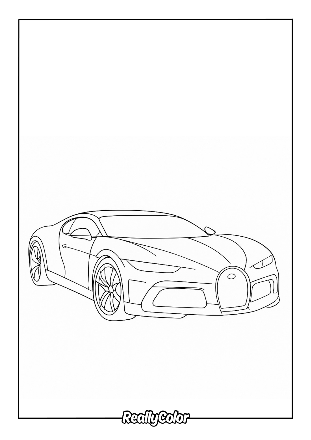 Bugatti Tourbilon coloring page