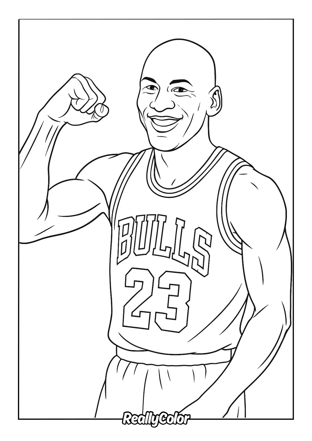 Easy Jordan Coloring page