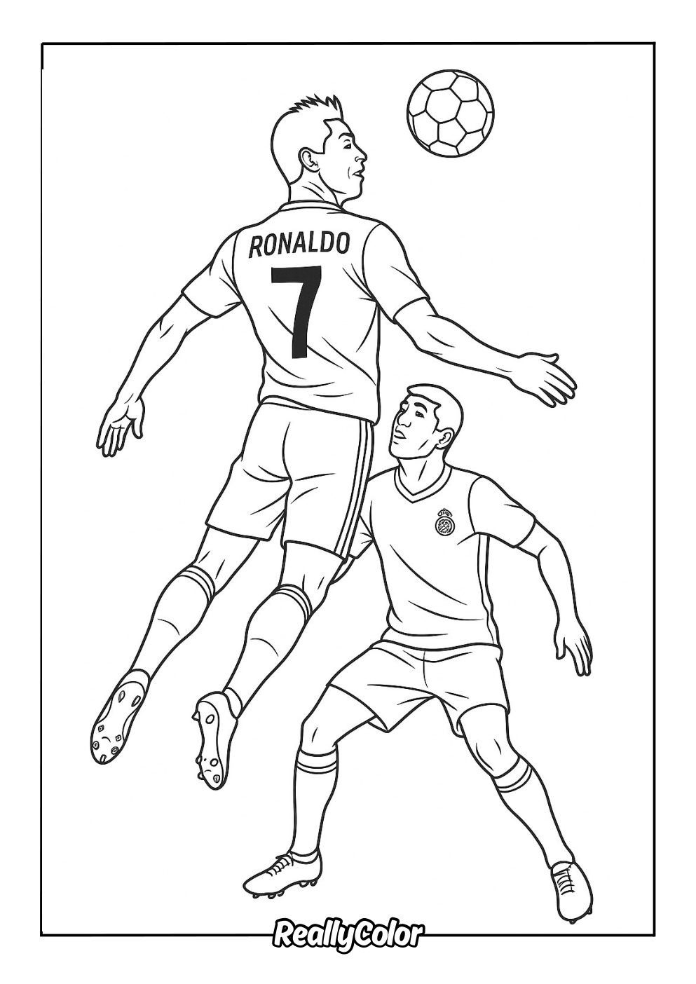 Free Cristiano Ronaldo coloring page