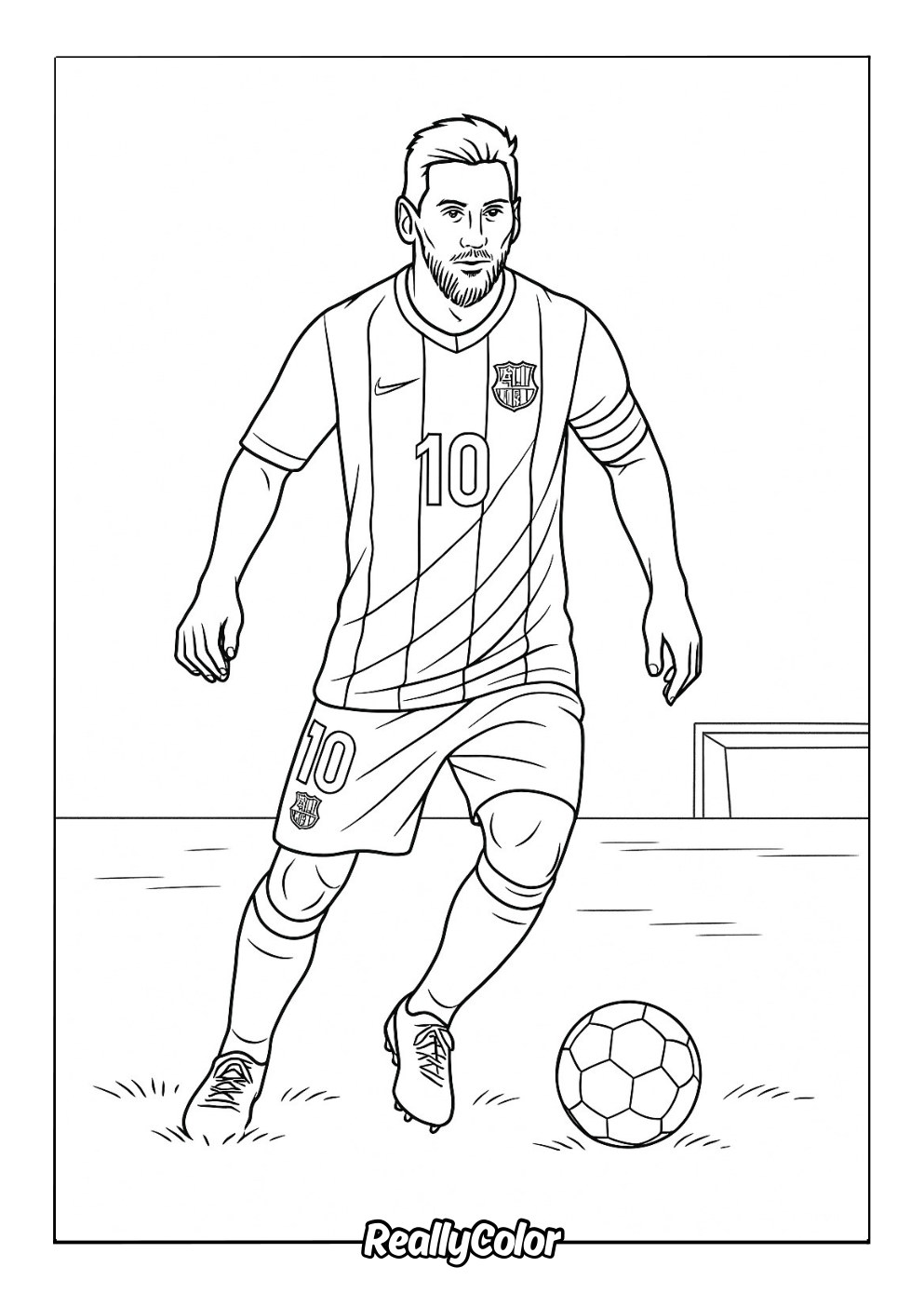 Free Lionel Messi color page