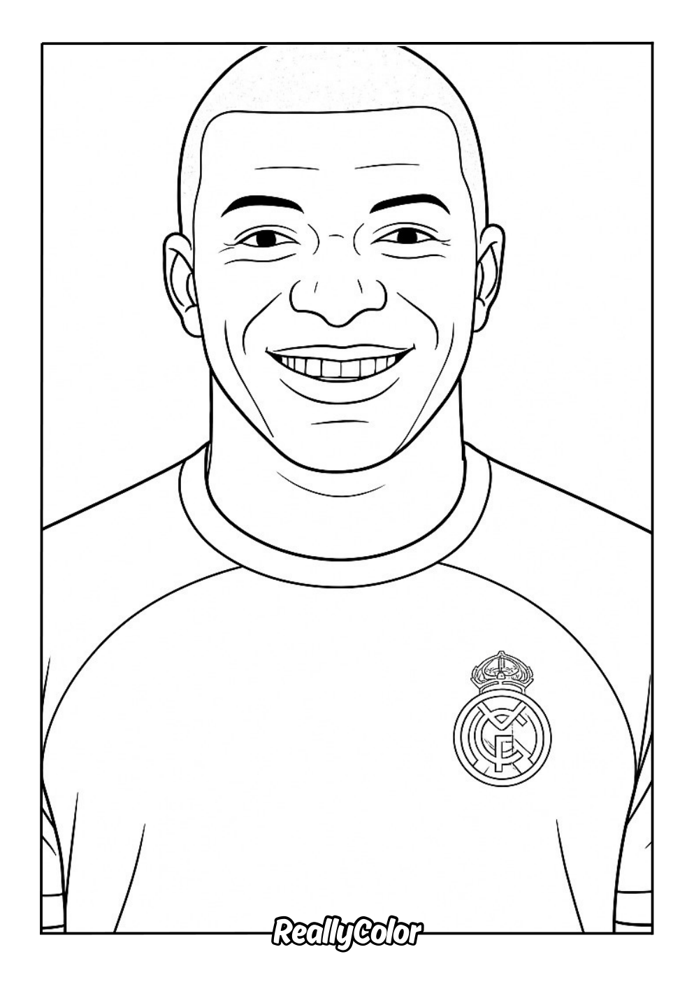 Free Mbappe coloring page
