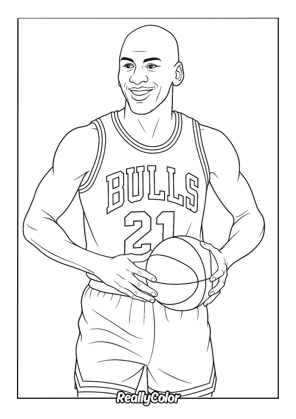 Free Michael Jordan coloring page
