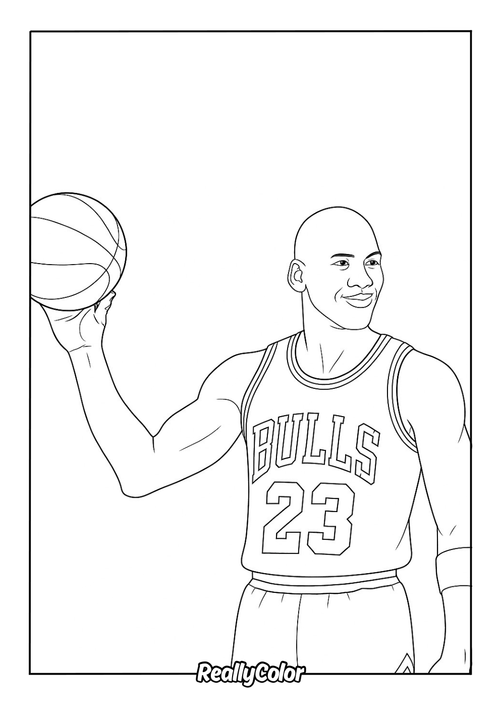 Free printable coloring page of Jordan