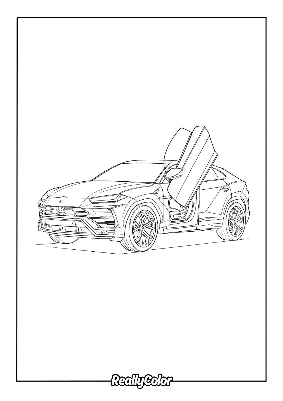 Lamborghini Urus coloring page