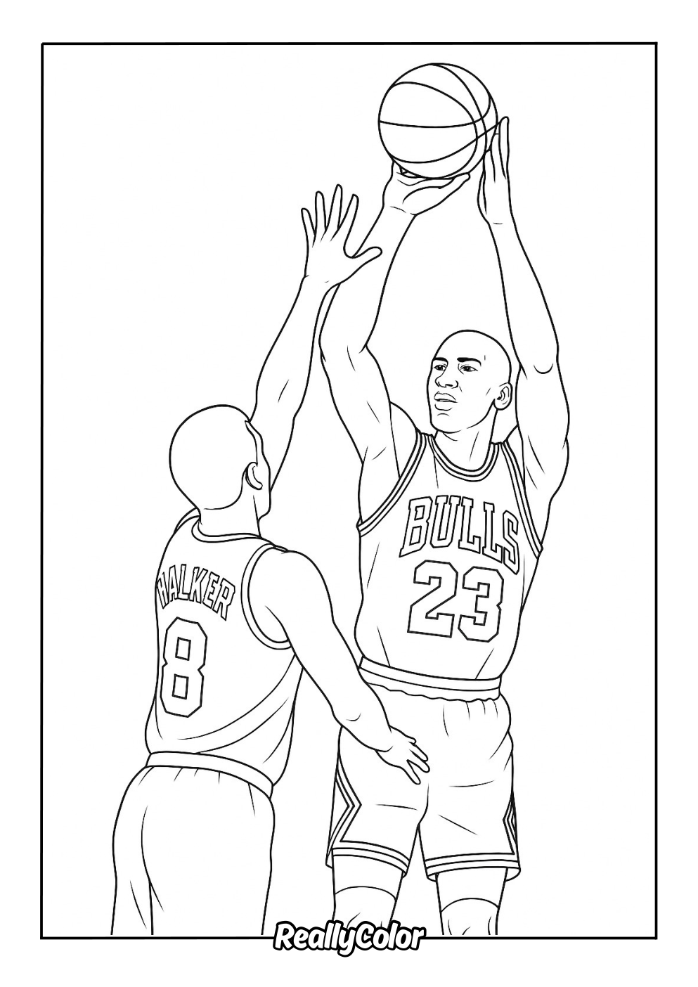 Michael Jordan color page