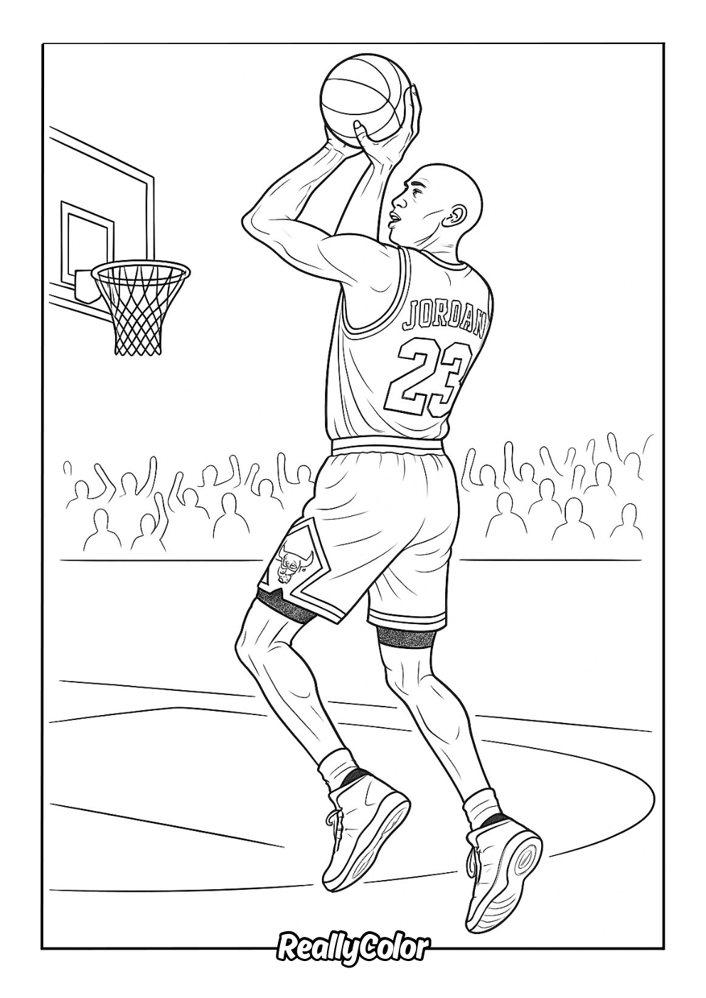 Michael Jordan taking a jump shot
