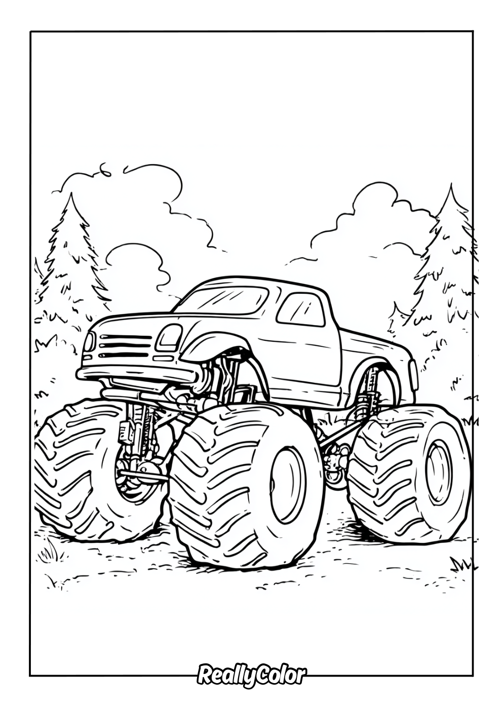 Monster truck printable pdf