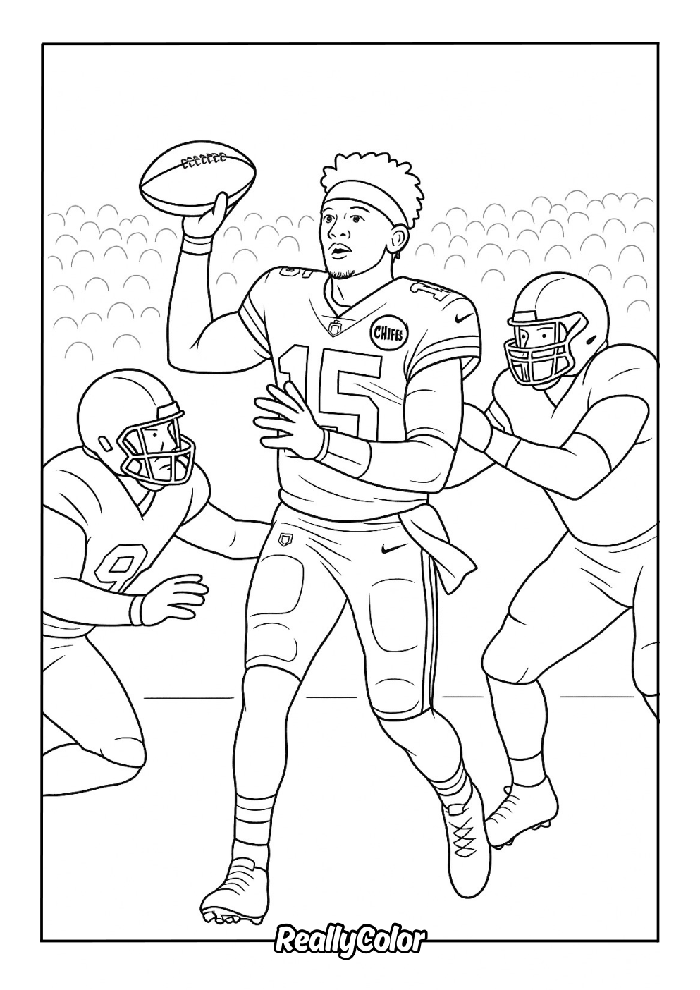 Patrick Mahomes color page