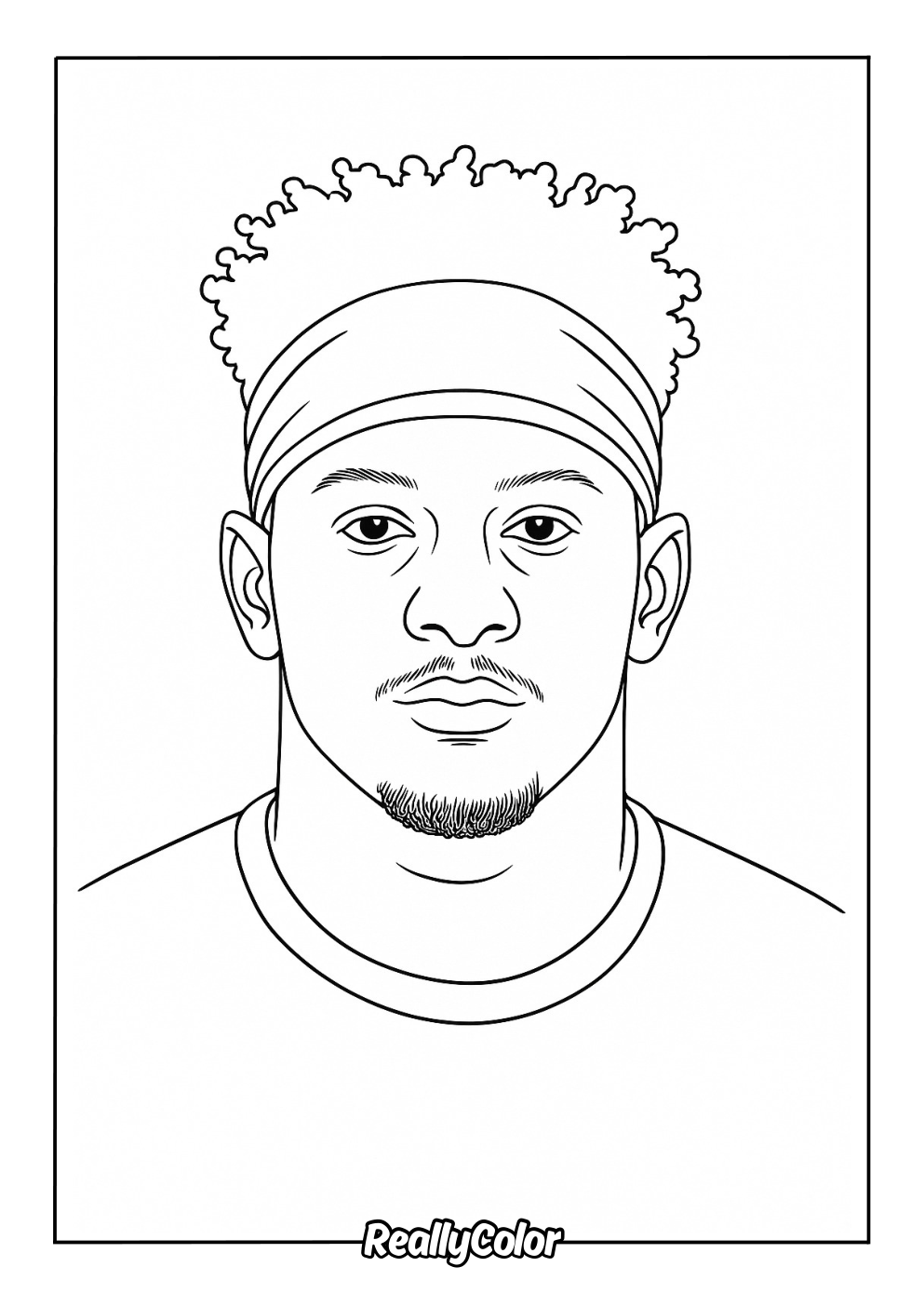 Patrick mahomes coloring page