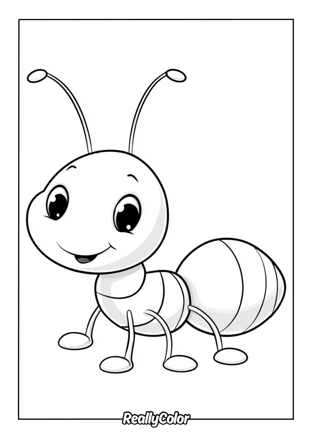 Free ant coloring page