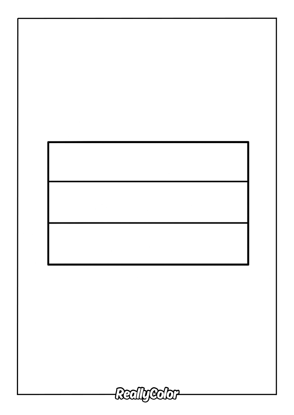 Russia flag coloring page